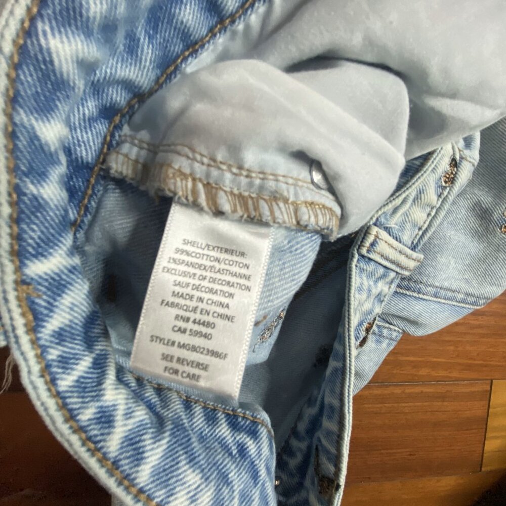 Butterfly Denim Jeans size 7 Material Girl Embroidered - Picture 7 of 7